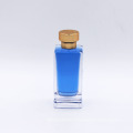 long square cylindrical high quality transparent custom glass bottles perfumes for sale